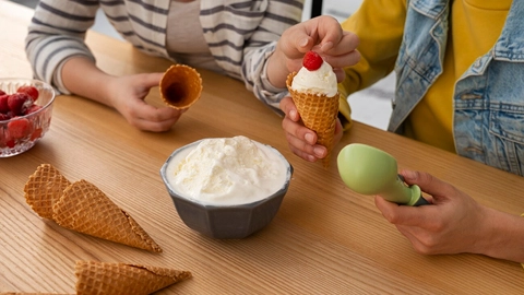 Eiscreme vs. Slush-Maschinen